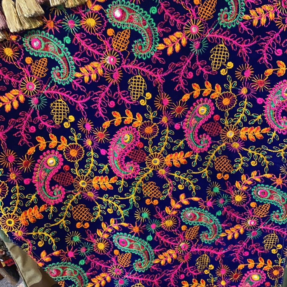 Military Boho Embroidered Jacket sz L/X-Lg - Picture 6 of 6